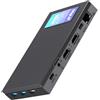 Mele Quieter4C Mini PC senza ventola 16GB DDR4 512GB ROM Micro PC Twin Lake N150 (fino a 3,6GHz) USB-C 2 X HDMI 4K@60 Computer desktop di piccole dimensioni a triplo display con montaggio VESA