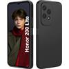 ISOI - Cover per Honor 200 Lite, Custodia Morbida in Silicone Liquido, Protezione Completa Antiurto Ultra Sottile per il Corpo - Nero