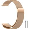 ZoRoll Cinturino 20mm Compatibile con Amazfit Active 2/Active/GTR Mini/GTS 4 Mini/4/3/2e/2 Mini, Metallo con Cinturino in Acciaio Inossidabile Intrecciato a Rete Compatibile con Amazfit Bip 3-Oro Rosa