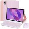 EHLCYS Custodia con Tastiera per Lenovo Idea Tab 11 Pollici 2025 Modelli (TB-336ZU/TB-336FU), QWERTY Tastiera Bluetooth Staccabile, Cover Ultrasottile Multi-Angolo con Mouse,Rosa
