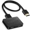 Avedio Links - Splitter HDMI 1 ingresso 2 uscite 4K, per la stessa immagine su due monitor, amplificatore da 1 a 2 per Full HD 1080P 3D, con cavo HDMI ad alta velocità (1 sorgente su 2 display)