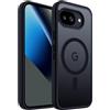 ACRONIX Magnetica Cover per Google Pixel 10a (2026), Cover per Pixel 10a Compatibile con MagSafe, Protezione Militare, Traslucida Opaca Posteriore, Custodia Antishock, Nero