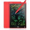 Genialba Lavagna LCD da 10 pollici, vassoio da scrittura LCD colorato, regalo per bambini, LCD Writing, tablet elettronico, tavoletta grafica per giochi per bambini 2 3 4 5 6 7 anni (rosso)