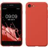 kwmobile Custodia Compatibile con Apple iPhone SE (2020/2022) / 8/7 Cover - Back Case per Smartphone in Silicone TPU - Protezione Gommata - mandarino