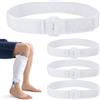 Fukaisu 4 Pezzi di Cinghie per Sacca da Gamba Catetere con Strisce in Silicone, Supporto per Catetere Antiscivolo Regolabile Fascia Gamba Sacca di Drenaggio Urinario Post-Operatorio