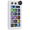 Treaslin N1 3-in-1 Stream Controller Deck,Profi Macro Keypad mit 15 animierten LCD-Tasten,Regler&Display,Auch als Numpad&Rechner für Streaming&Produktivität(Win10+/Mac14.0+)-White