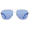 NAUTICA Men's Sunglasses N107SP - Matte Silver with Gray Lens