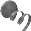 GORGECRAFT 5m*12mm*1mm Strisce di Pelle Pieghevoli Cordoncino di Pelle Piatto Grigio PU Bordi Rifinitura Pelle di Agnello Grana Similpelle Cinturini Stringhe Perline Filo per Bracciale Portachiavi