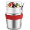 Torven Cereal Cup in Acciaio Inox Portatile con cucchiaio, Doppia parete sottovuoto Muesli Cup 720ml, Último Modeloe Porta yogurt per bambini e adulti, per muesli e cereali.