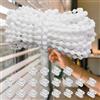 ACONDE Catena a Rullo 10 metri di Perle Bianche in Plastica, Cordino POM Durevole con 20 Connettori, Adatto per Tapparelle, Persiane, Tende Verticali