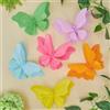 Easy Joy - Set da 6 Decorazioni a Forma di Farfalla in Carta 3D, Farfalle con Clip di Fissaggio, Decorazioni estive Colorate a Forma di Farfalla per la tavola, Decorazioni Primaverili per Interni