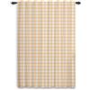 ggaimwf Tende a quadretti per camera da letto, motivo scozzese, colore arancione, per soggiorno, finestra, rustiche, plissettate, per privacy, divisorio, tasca per asta, 107 x 160 cm, 1 pannello