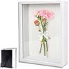 LCSHENGMIN Cornice portafoto 3D, Cornice Profonda da Riempire 20 x 25 cm, con Lastra Acrilica Trasparente, Cornice per Oggetti 3D Più Profonda di 3 cm, Cornice Quadrate, Per Bouquet, Decorazioni Fai da te