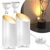 BrightArk Led Uplight Spot 5W Lampada da Terra con Interruttore, Lampada da Terra per L'Illuminazione Indiretta, Lampada da Sosta Inclusa GU10 Lampada a Led Warmweiss 3000K, 2 Pezzi