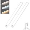 Bizcasa 40CM Luce Armadio LED,2Pezzi Luce LED Sottopensile Cucina con Sensore di Movimento,3 Temperature di Colore,Regolazione Luminosità,USB Ricaricabile Senza Fili,per Cucina,Armadio,Corridoio