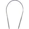 Coopay Ferri circolari da 4,5 mm e 40 cm, ferri circolari in acciaio con cavo flessibile, ferri da maglia circolari fissi in metallo per calze. Piccoli progetti