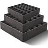 Generico 3 Pezzi Organizer Cassetti Biancheria - Divisori per Cassetti in Tessuto Pieghevoli - Set Salvaspazio da 64 Scomparti (2x24+1x16) per Armadio e Guardaroba - per Intimo, Calze, Cinture e Accessori