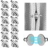 ALLisWE 24 Pezzi Fermatende Magnetici per Tende Rimovibile Fermatende Calamita Doppie Magnetica Supporto Magneti per Tende per Evitare Perdite di Luce per Camera Letto Soggiorno Bagno Cucina Ufficio
