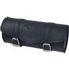A-pro Borsa Barilotto Rigido Porta Attrezzi Forcella Moto Custom Chopper Nero