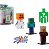Bizak Minecraft Toppez Edizione Speciale Confezione da 5 Figure Stdo.1, Bambole da 5 cm con 1 Figura a Sorpresa, Prodotto Ufficiale 16 Modelli da Collezionare per Fan e Bambini Da 8 anni (64110033-1)