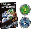 Hasbro Beyblade X, Circle Ghost 4-60LR UX e Hack Viking 4-55O UX, Set Dual Pack con 2 trottole con Rotazione a Destra di Takara Tomy, trottole da Battaglia Giocattolo, dagli 8 Anni in su