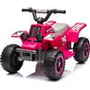 GarveeHome Quad Elettrico per Bambini 6 V, Auto Elettrica per Bambini con LED e Musica, 1,8 Km/h con Clacson, Avviamento con Un Pulsante, Lungo Raggio, ATV per Bambini Oltre 3 Anni