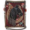 MARY FRANCES Let's Gallop Mini Crossbody Bag & Portamonete/Portachiavi, Multicolore/Onde del Mare, Einheitsgröße
