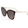 Jimmy Choo Occhiali da Sole NAT/S DARK HAVANA/BROWN SHADED 57/17/145 donna
