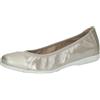 Caprice Ballerine da Donna in Pelle, Marrone (Taupe Metallic), 37 EU