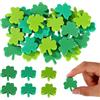Sinbana 60pz Miniature Ornamenti di Trifoglio, Mini Resina Decorazioni Quadrifoglio Irlanda Irlandese Souvenir Regalo Portafortuna Quadrifoglio Ciondoli Abbellimenti per Artigianato