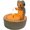 YEHEI Portacandele a forma di gatto per cartoni animati, scalda le tue zampe, porta candele fai da te, decorazione per la casa, durevole A
