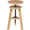 Paintersisters® Sgabello da pittura regolabile in altezza in legno di faggio, ideale per artisti, cucina, ufficio, studio, sgabello da disegno, multifunzionale, robusto e durevole