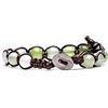 Tamashii Bracciale originale tibetano Tamashii realizzato con pietre naturali AGATA MELA VERDE