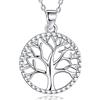 Lydreewam Albero della Vita Collana Donna Argento Sterling 925 con Portagioie Regalo, Regolabile 40 + 5 cm