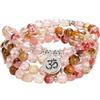 Self-Discovery Mala Yoga Symbol 8mm Mala Beads Bracciale 108 Collana spirituale Accessori per la meditazione Gioielli per donna Uomo Regali (Tormalina Rosa Anguria (Pink Watermelon Tourmaline))