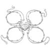 CERSLIMO Bracciale Donna In Acciaio Inox Con Incisione - Regalo Per Amica, 6 Mm, Oro/Argento