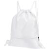 PATIKIL Borsa Zaino Coulisse, Borse Palestra Coulisse Zaino Coulisse Tasca Zip per Donna Uomo Bianco