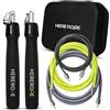 Generic Hererope - Corda per saltare ponderata per adulti, intercambiabile da 1/2,7 kg, 1,8 kg, 1/2 kg, 1/2 kg, rotazione a 360°, lunghezza regolabile, impugnatura ergonomica in pelle, per fitness, perdita di
