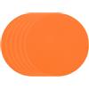PATIKIL Marcatori Spot da 4 Pollici, 6 PCS Segnapunti Antiscivolo per Pavimento Marcatori Agilità Coni Piatti per Palestra PE Allenamento velocità Ballo Calcio Basket Sport, Arancione