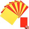 Bewudy 10 biglietti per arbitri di calcio, carta gialla e rossa per arbitri, in PVC, per giochi di calcio, per eventi sportivi