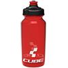 Cube Inox Cube, borraccia da 0,5 l per l'acqua, Red, 0.5Ltr