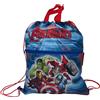 CARTOON Sacca con tasca frontale zaino con chiusura a coulisse borsa per bambini 44 x 34 cm scuola palestra tempo libero (Minecraft)