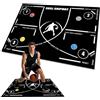 Zinueen Tappetino da Basket e Calcio Tappetino da Allenamento, Tappetino Antiscivolo per Il Controllo Della Palla e L'allenamento dei Passi - Tappetino da Calcio per Bambini e Adulti, 120x86 cm
