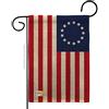 Ornament Collection HG192173 Betsy Ross Americana Impressions - Casetta decorativa verticale 71,1 x 101,6 cm giardino 33 cm 47 cm doppia bandiera, Multi-Color, Garden Flag 13x 18.5