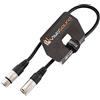 VisioSound Cavo Mic XLR Maschio a Femmina/Microfono bilanciato/Cavo Patch Mic / 7 Colori 0.5m Nero