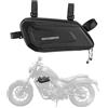 ROCKBROS Borsa Laterale Moto 1,5L, Borsa Guscio Rigido Resistente all'Acqua, con Cintura di Fissaggio Regolabile, per Motociclismo Motorcycle, Nero Sinistra