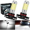 NATGIC PSX24W 2504 Lampadine Fendinebbia a LED Xenon Bianco 3000LM 3014 SMD 144-EX Chipset con Proiettore per Obiettivo Auto Fendinebbia Fendinebbia 12-24 V (2-Pack)