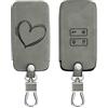 kwmobile Custodia Compatibile con Renault con 4 tasti Smart Key (solo Keyless Go) - Cover Chiavi Auto Protezione Copri Telecomando - Copertina Copri Chiave Cuore