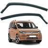 AirFlux Set di 2 deflettori antivento compatibili con VOLKSWAGEN CADDY modelli 2021 2022 2023 2024 2025 2026.