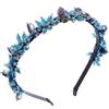 IYOU Scintillante Strass Fascia Cristallo Verde Capelli Bande Pietra Preziosa Prom Festa Capelli Cerchio Accessori per Donne e Ragazze